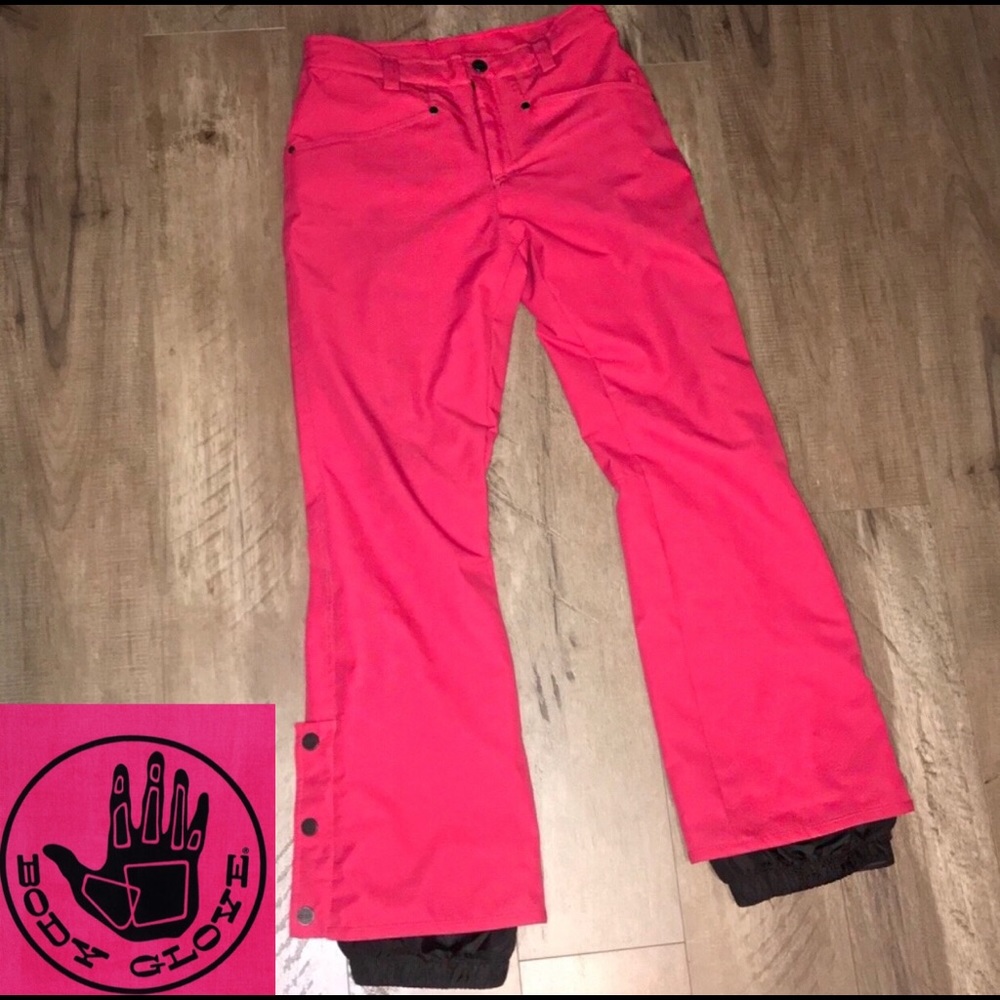 Pink Body Glove Snow Pants